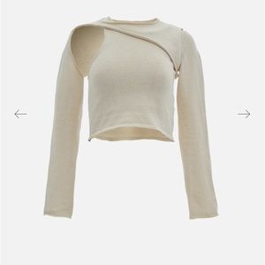 Source Unknown Hybrid Cut-Away Knit, Alabaster
